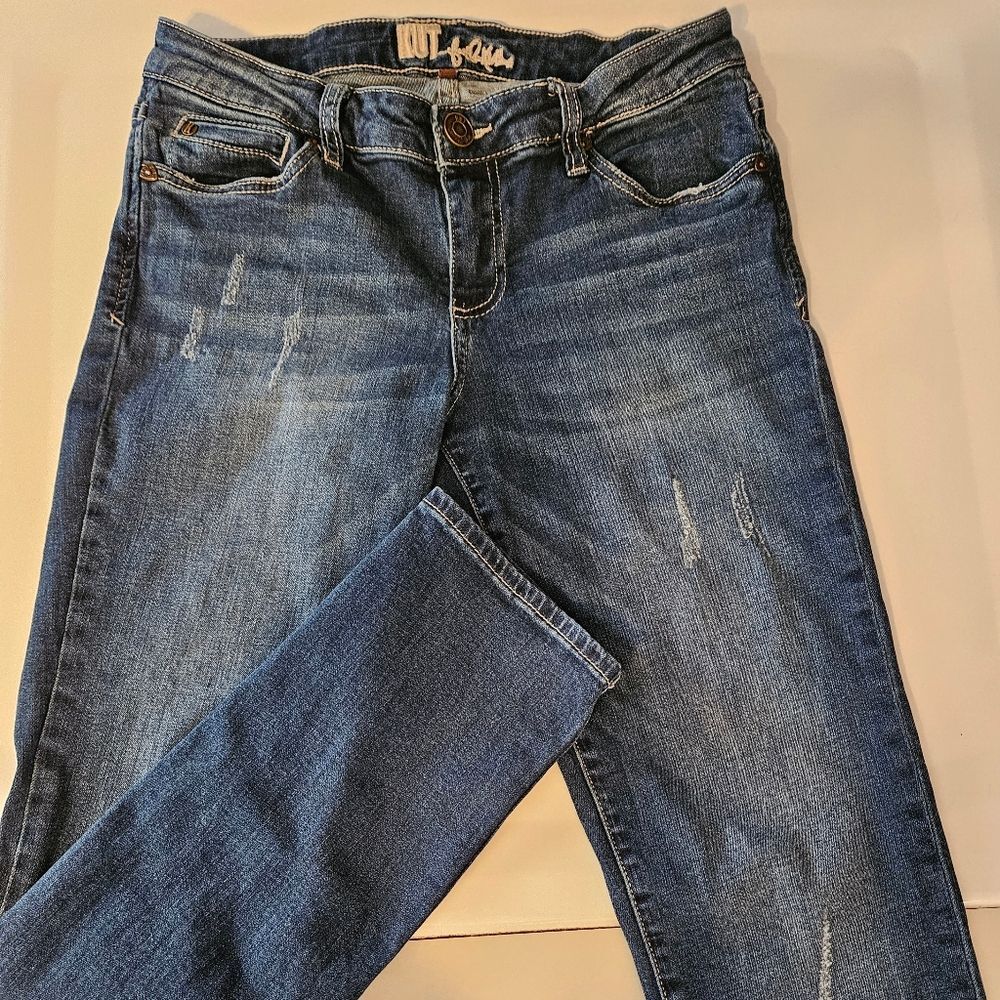 Kut from the Kloth Women's Catherine Boyfriend Distressed Denim Jeans Pants 4
